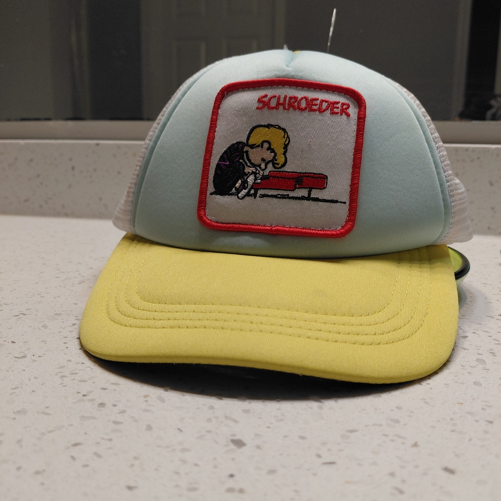 Peter Grimm White and Yellow Trucker Hat